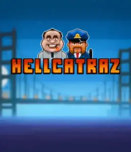 Dive into the exciting world of Hellcatraz slot by Relax Gaming, featuring a comic-style prisoner and a guard with the infamous Alcatraz prison and San Francisco skyline in the background. This image depicts the adventure and mischief of an prison break-themed game, great for players looking for a unique slot experience, offering a entertaining gaming experience. 