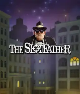 Enter the nefarious realm of The Slotfather game by Betsoft, highlighting a commanding mafia boss posed against a moonlit cityscape. This graphic evokes the dramatic ambience of the mafia underworld, with the boss dressed in a traditional black suit and fedora. Ideal for lovers of gangster-themed games, providing a captivating adventure. 